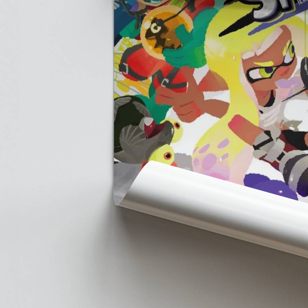 Poster artistico della battaglia di Splatoon