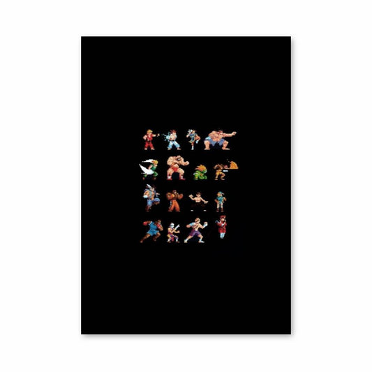 Poster Arcade Fighters Icons