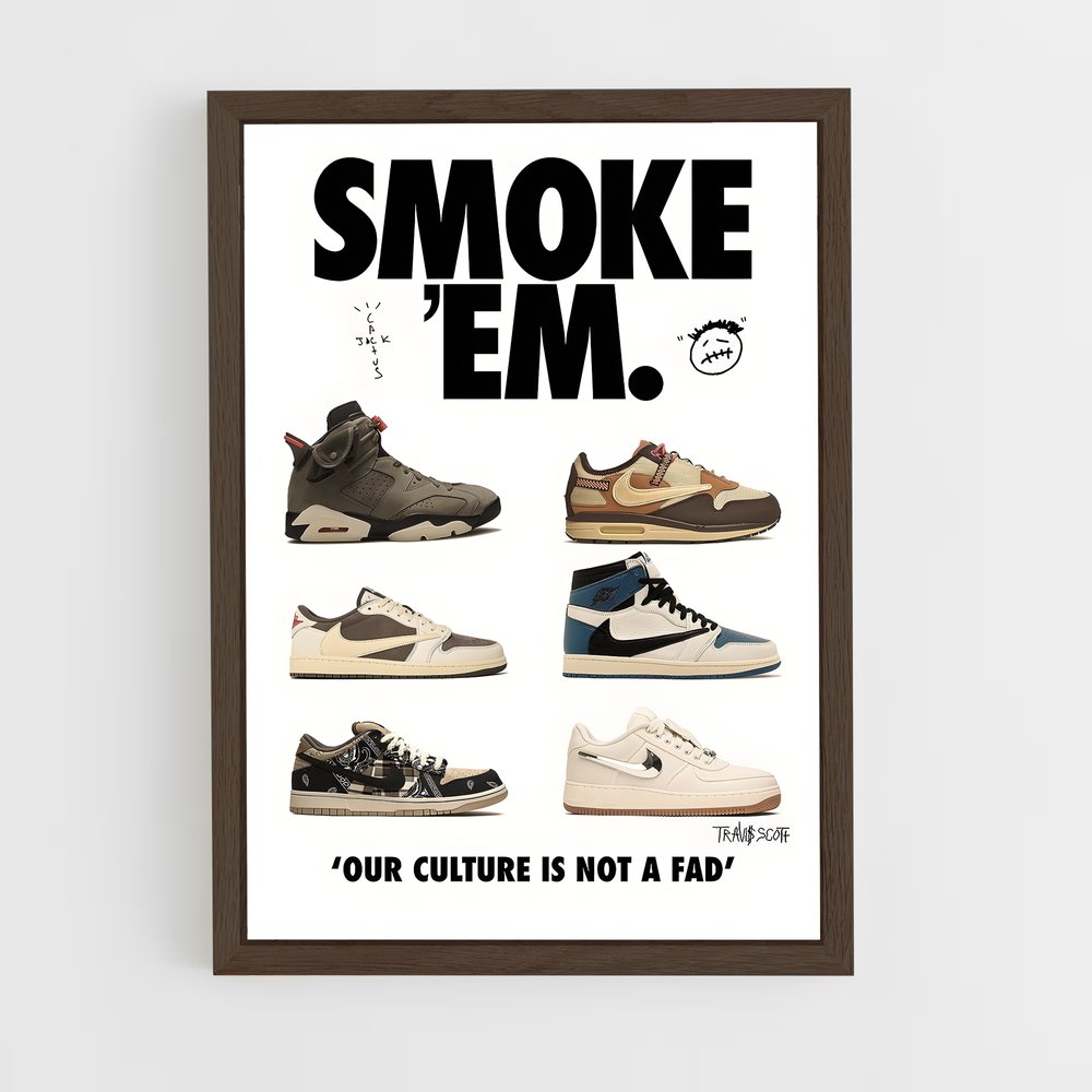 streetwear-10 cadre Bois foncé