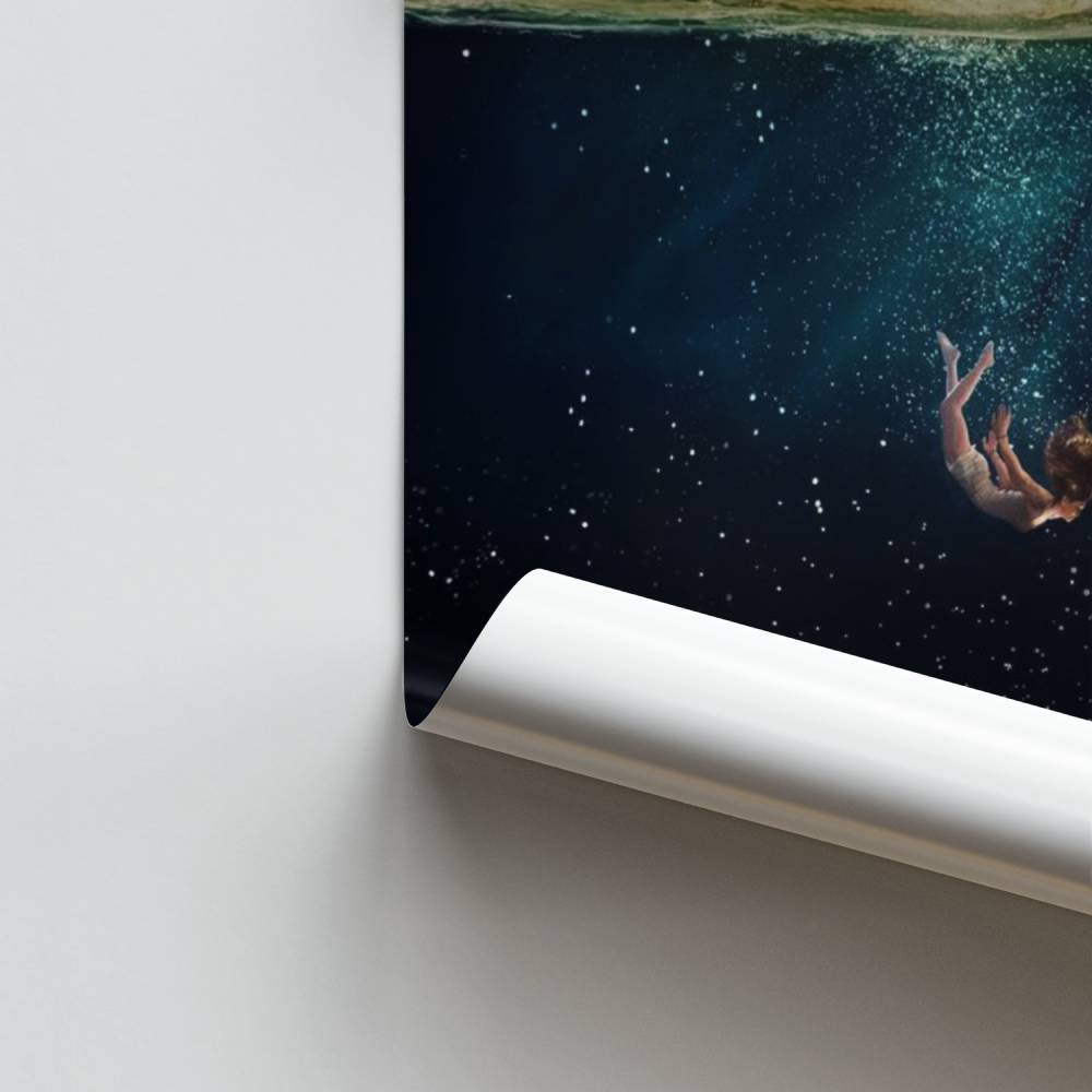 Poster di immersione surreale
