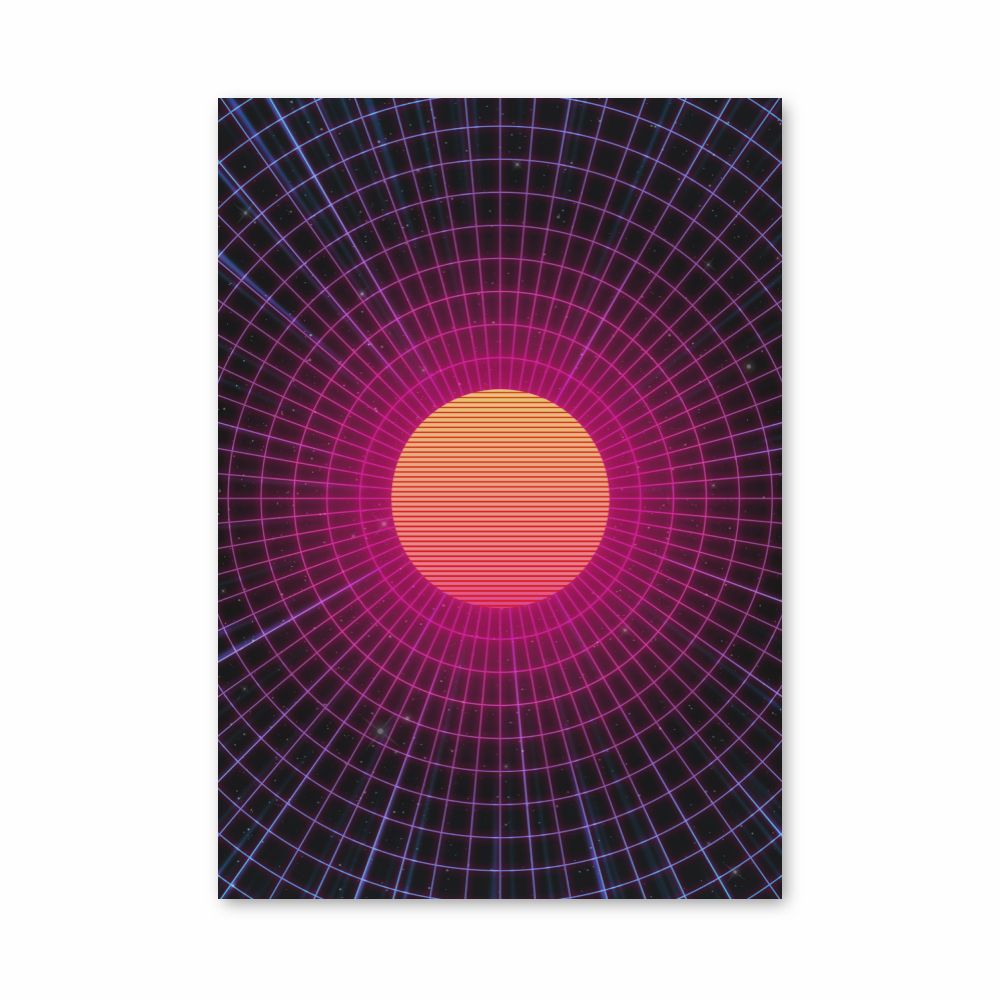 Poster Synthwave Soleil