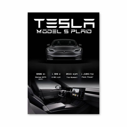 Poster Tesla Performance Plaid
