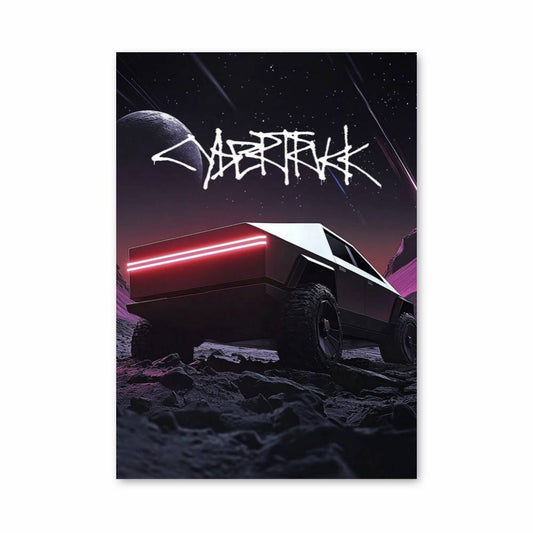 Poster Cybertruck Lunaire