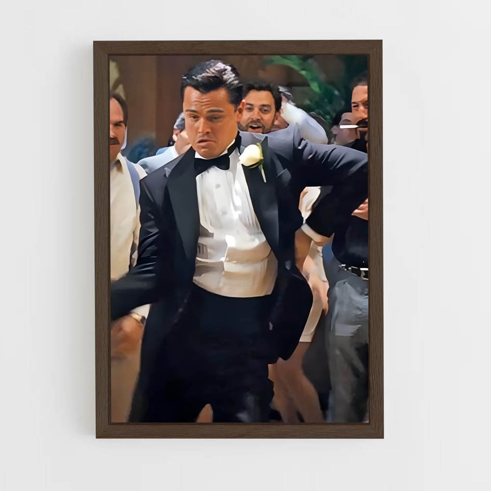 the-wolf-of-wall-street-2 cadre Bois foncé