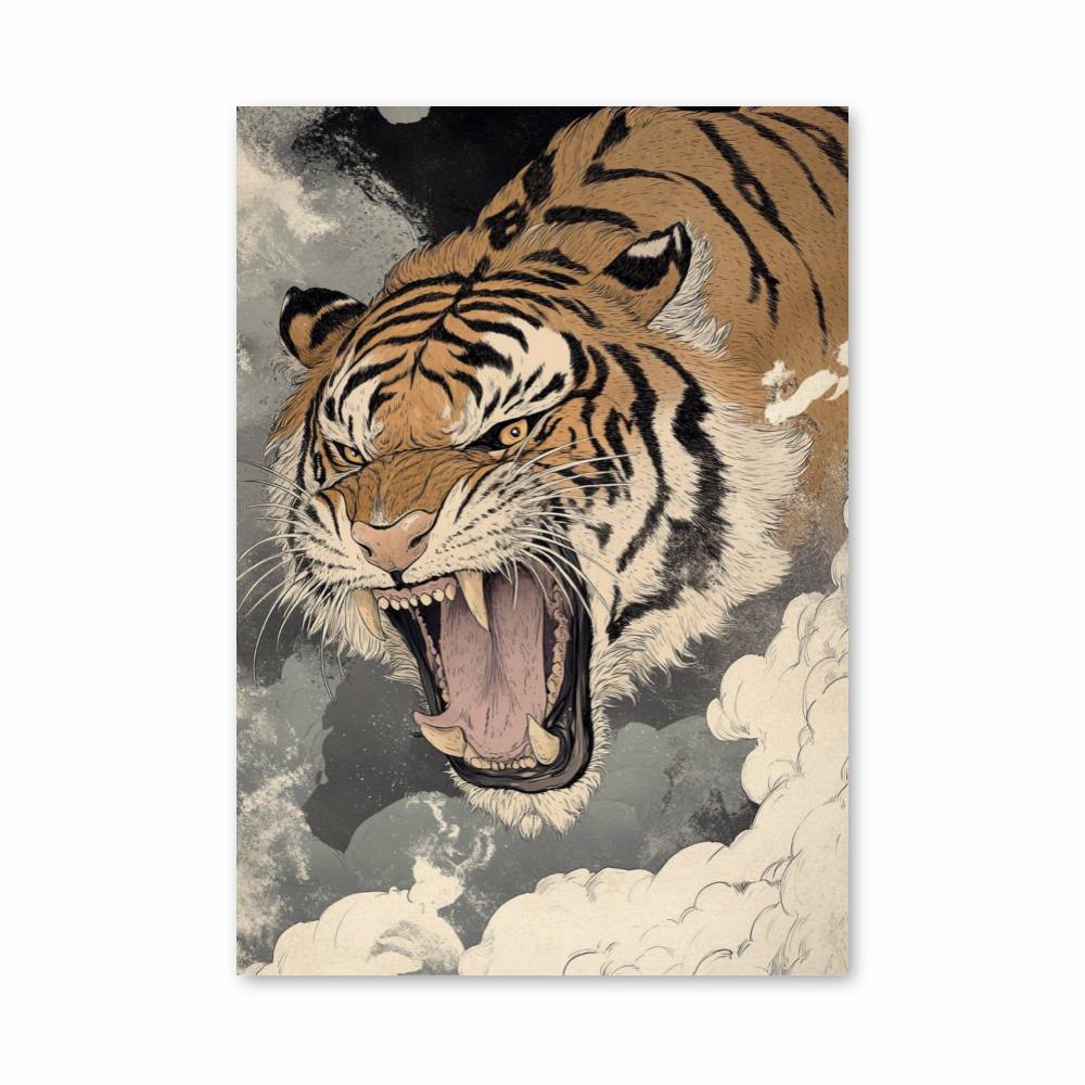 Poster Rugissement Sauvage