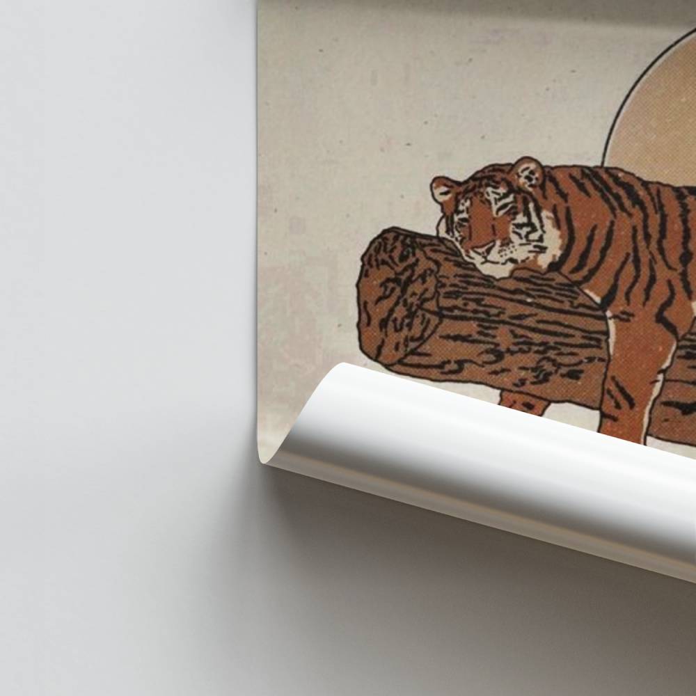 Poster di riposo della tigre