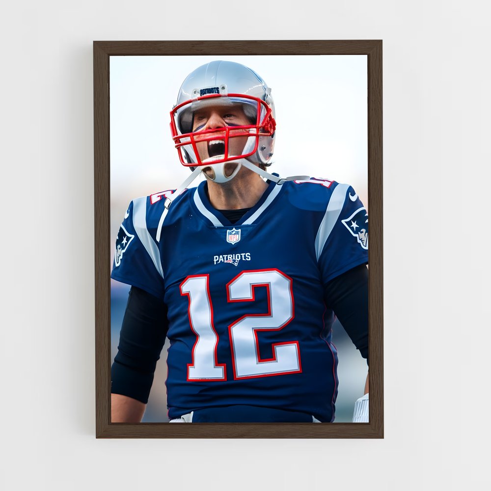 tom-brady-6 cadre Bois foncé