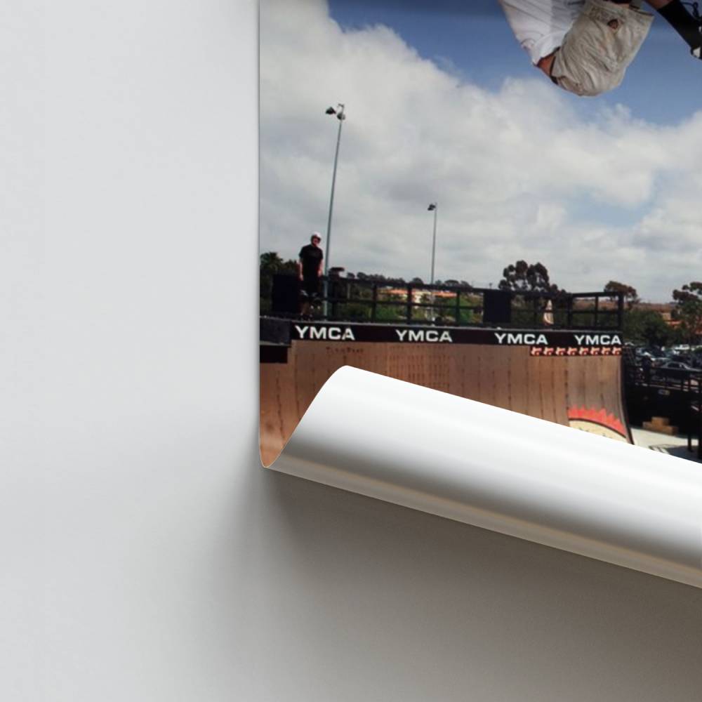 Poster Skateboard Acrobazie Verdi