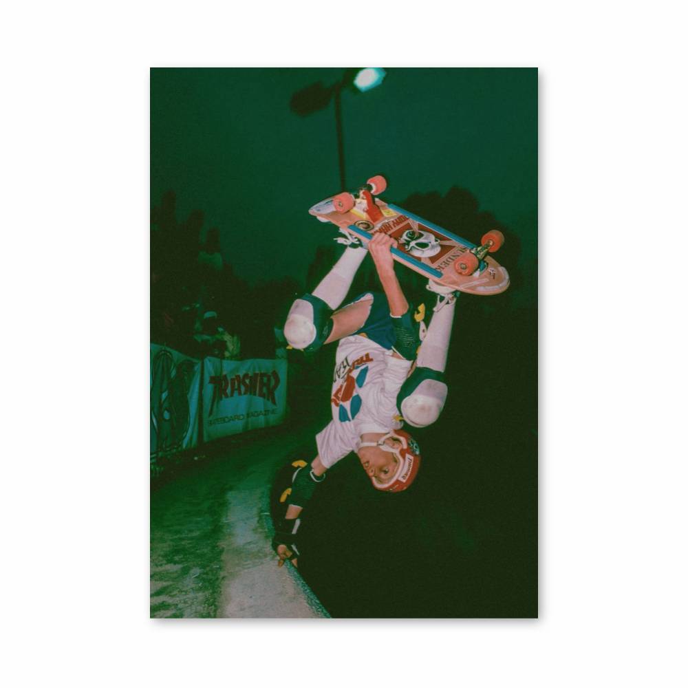 Poster Skateboard Aérien