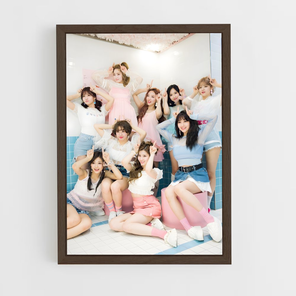 twice-1 cadre Bois foncé
