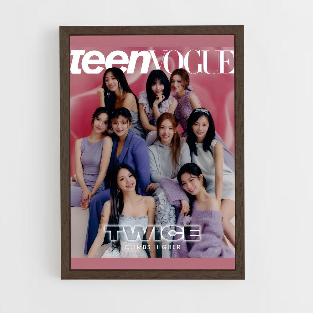 twice-2 cadre Bois foncé