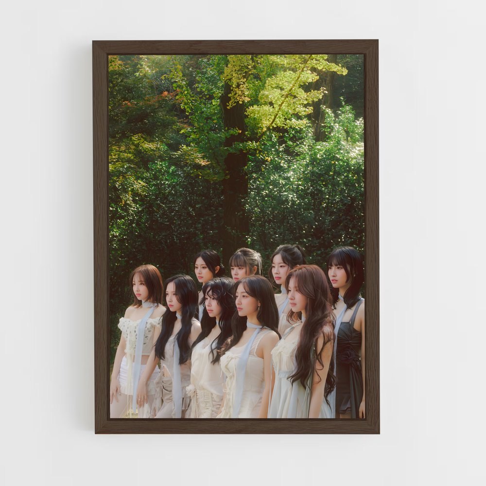 twice-3 cadre Bois foncé