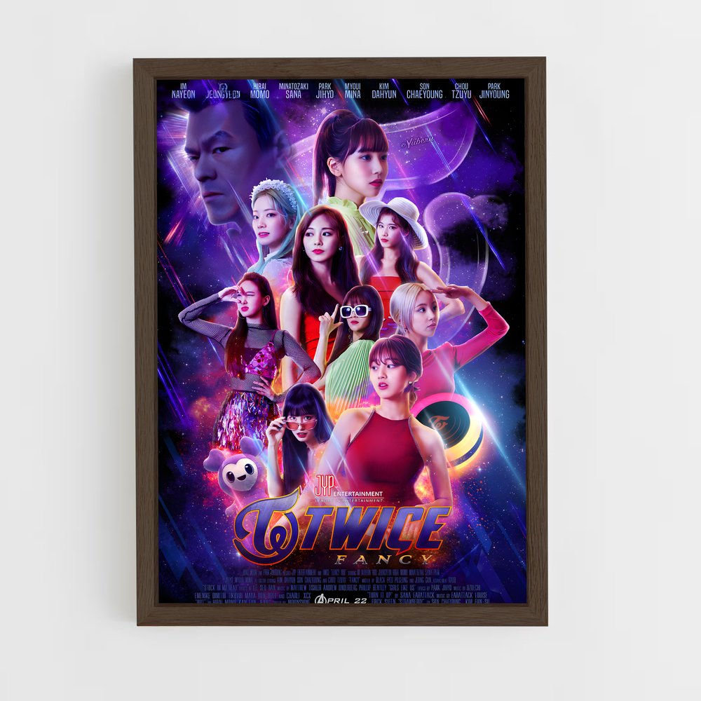 twice-5 cadre Bois foncé