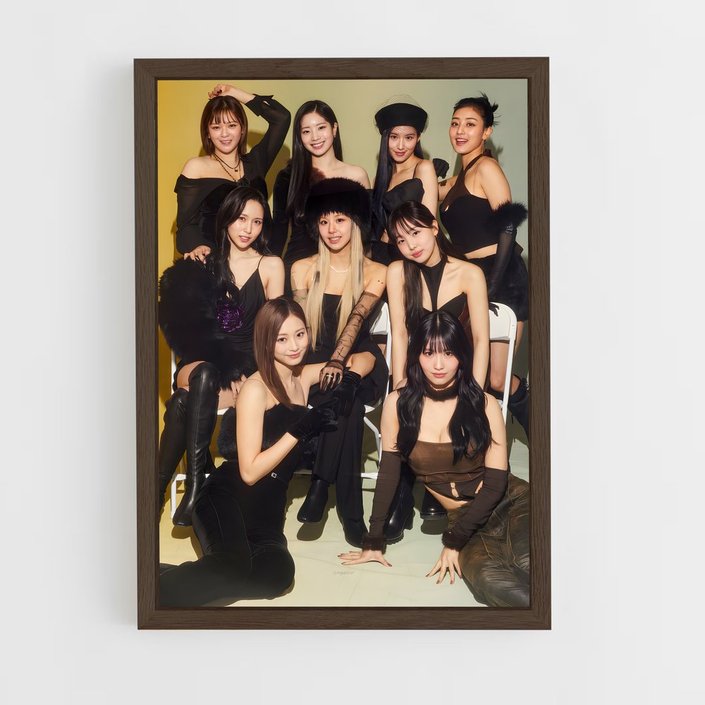 twice-7 cadre Bois foncé
