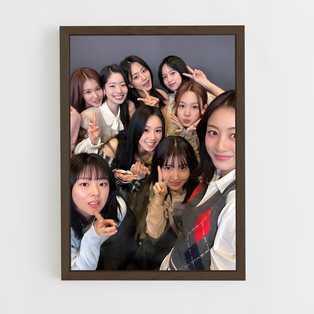 twice-8 cadre Bois foncé