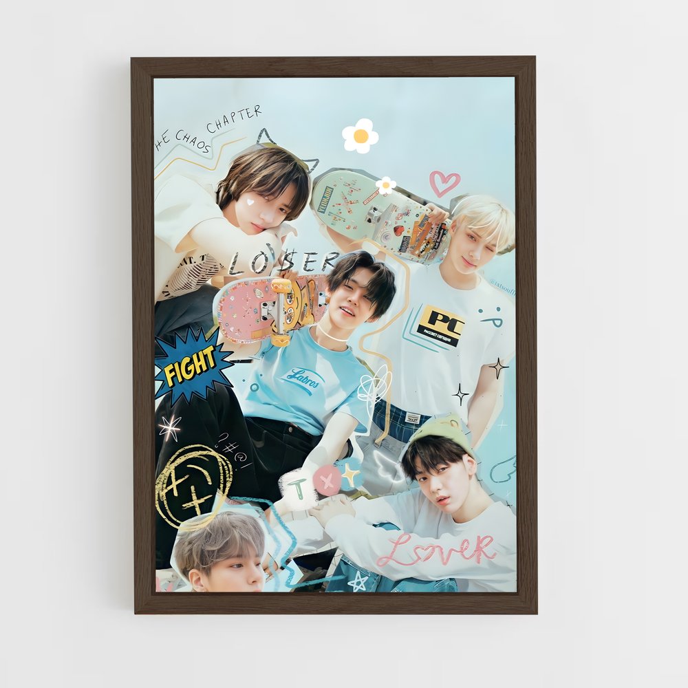 txt-1 cadre Bois foncé
