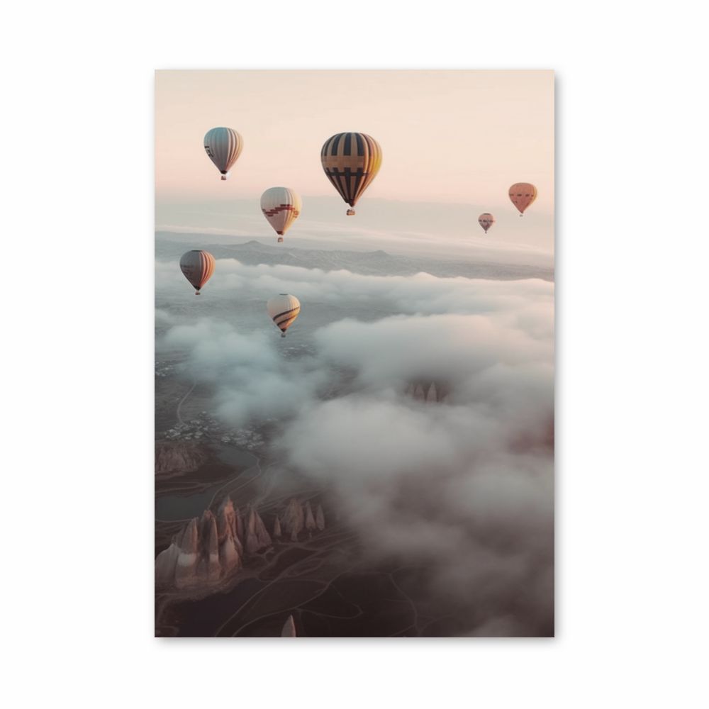 Poster États Unis Montgolfière