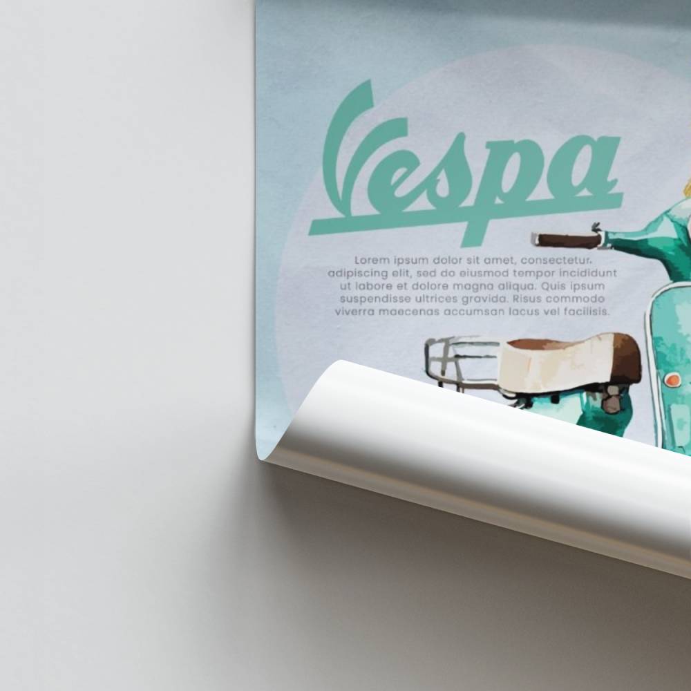 Poster Vespa Toscana