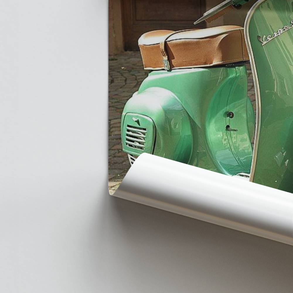 Poster Vespa urbana d'epoca