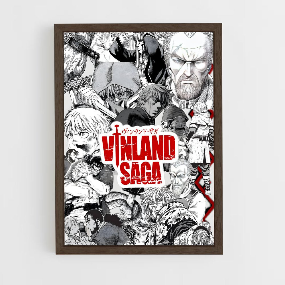 vinland-saga-9 cadre Bois foncé
