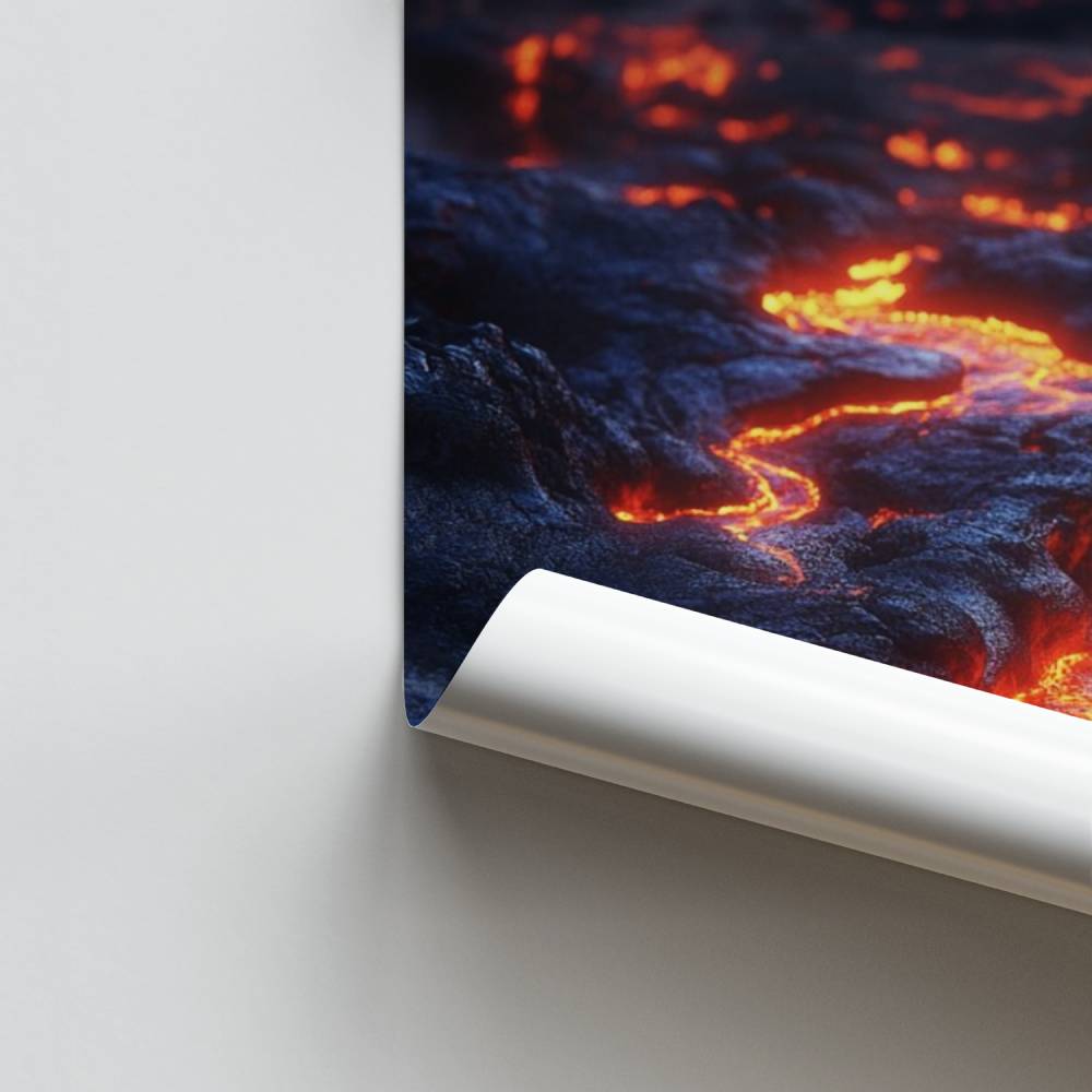 Poster Éruption Flamboyante