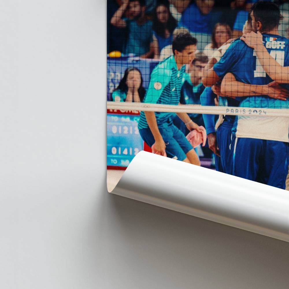 Poster della squadra di pallavolo della vittoria