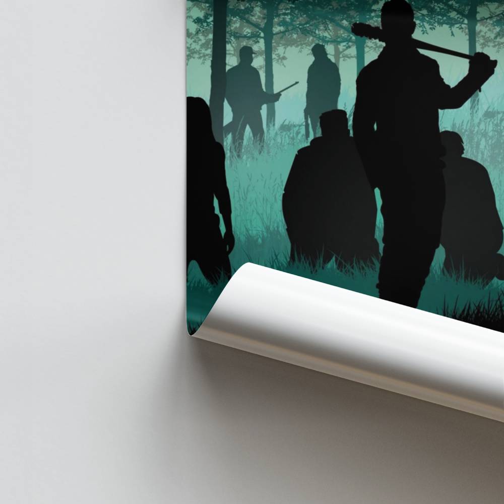 Poster Silhouette sopravvissuto