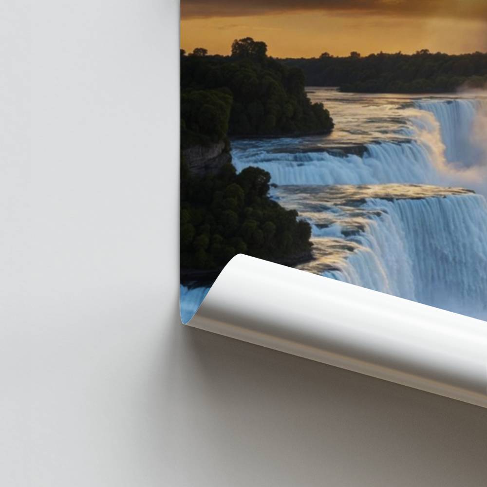 Poster della cascata del crepuscolo