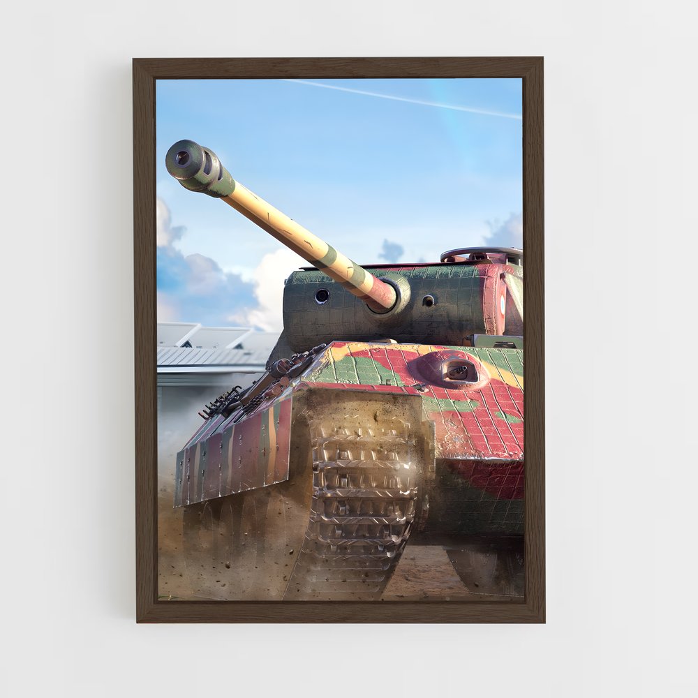 world-of-tanks-8 cadre Bois foncé