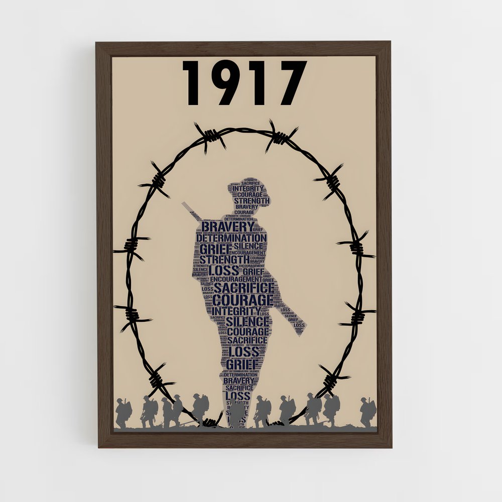 ww1-1 cadre Bois foncé