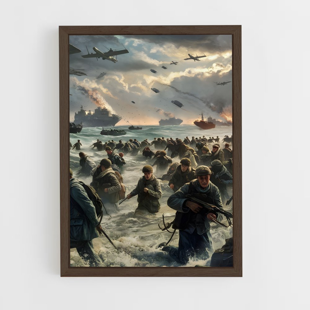 ww2-1 cadre Bois foncé