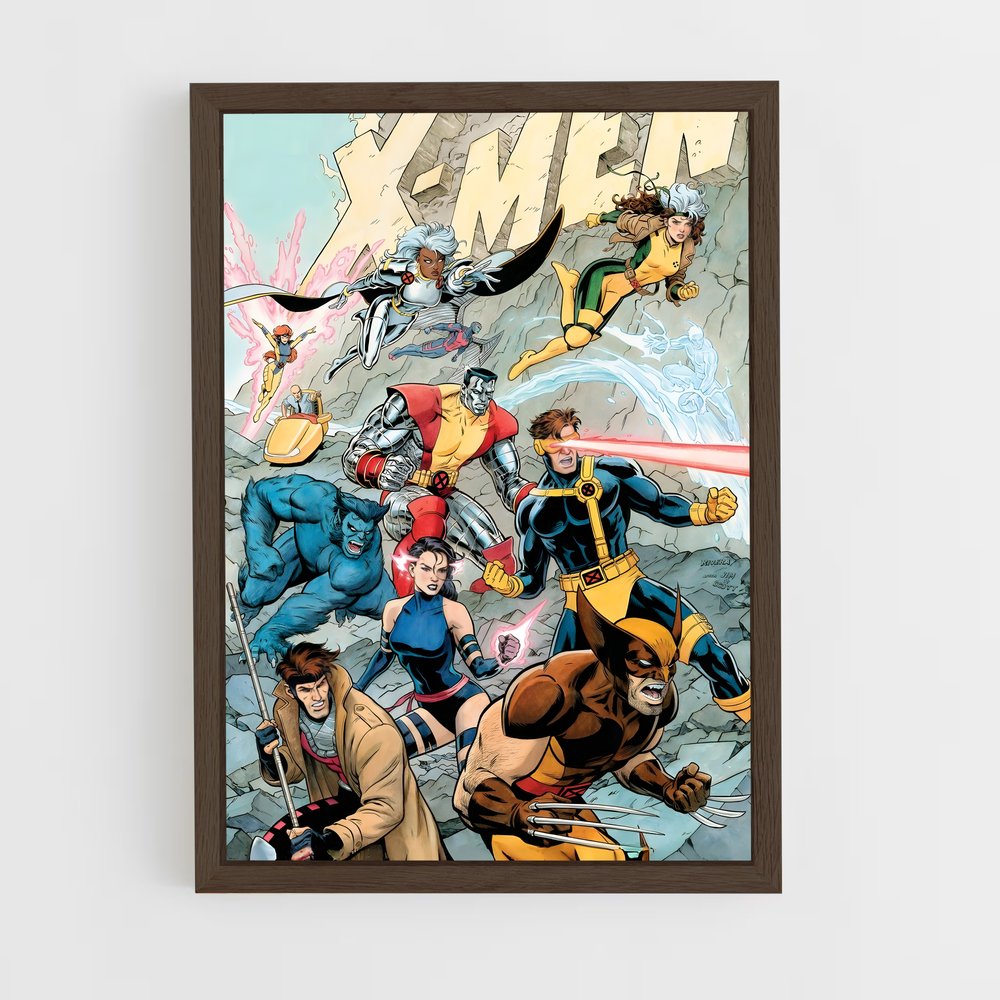 xmen-1 cadre Bois foncé
