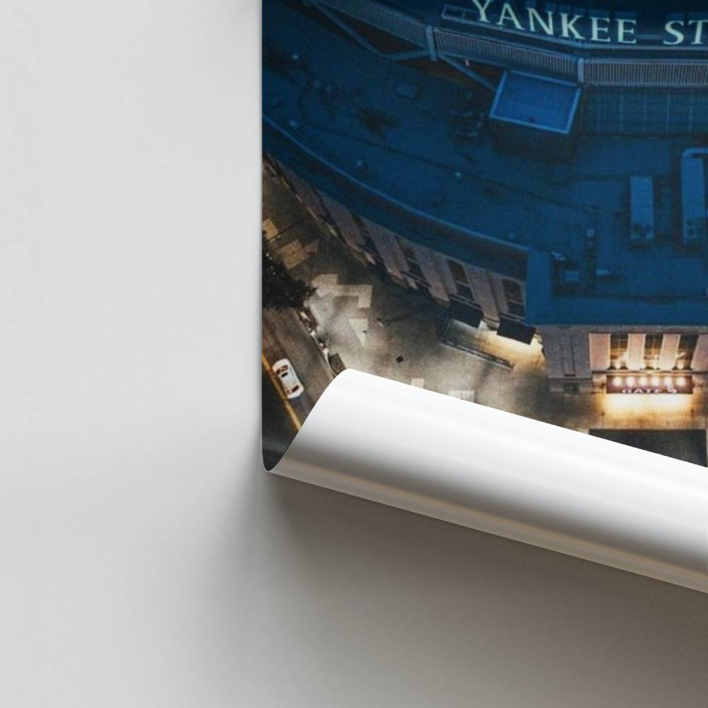Poster notturno dello Yankee Stadium
