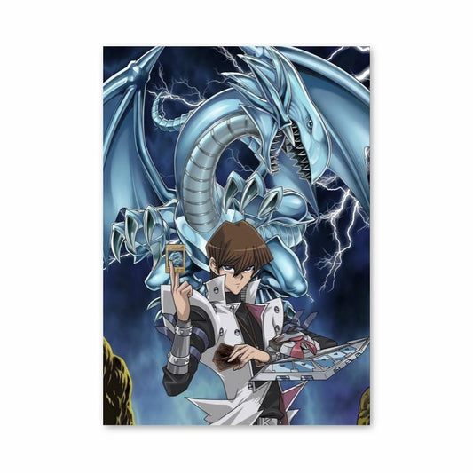 Affiche Dragon Blanc aux Yeux Bleus