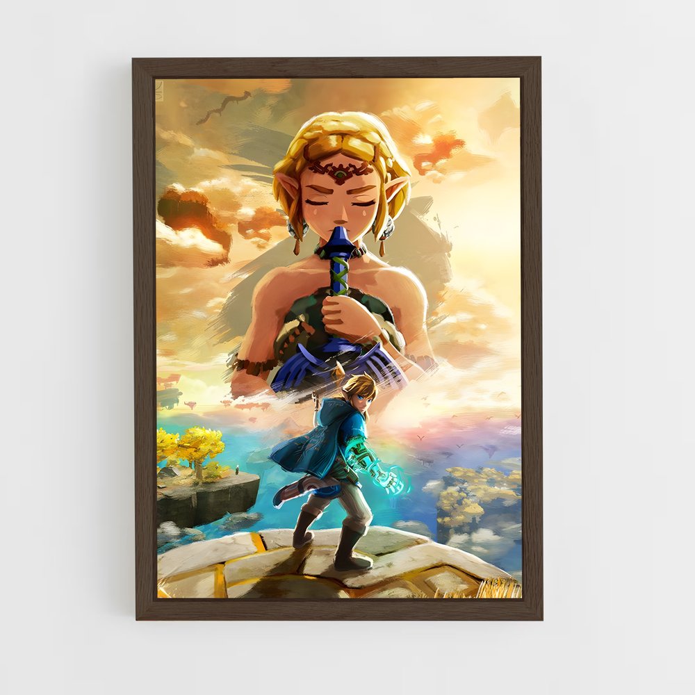 zelda-16 cadre Bois foncé