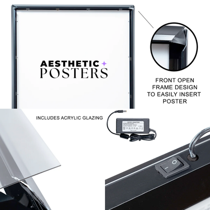 Cornice luminosa a LED per poster