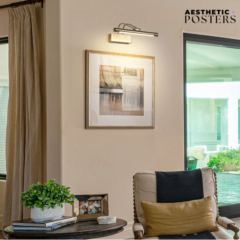 Lampada da parete a LED vintage per poster