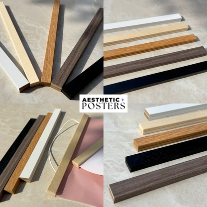 Porta poster magnetico in legno