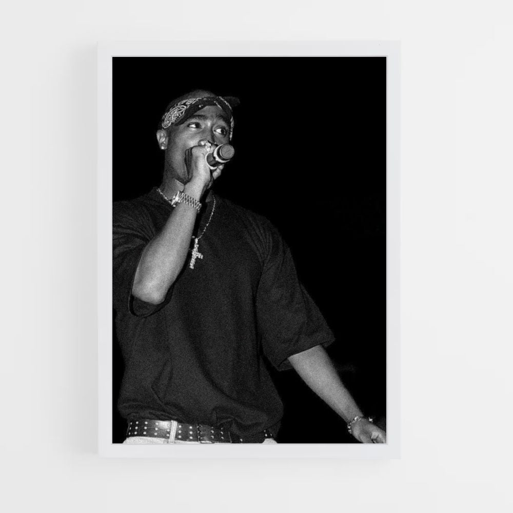 Poster Tupac nero