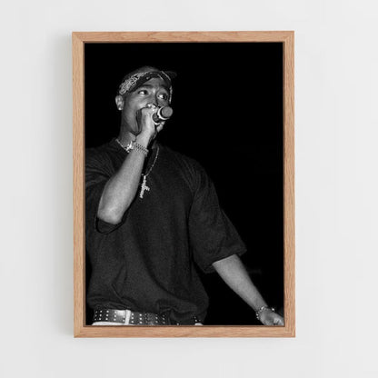 Poster Tupac nero