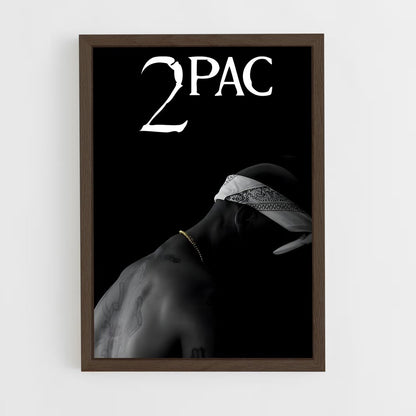 2pac-4 cadre Bois foncé