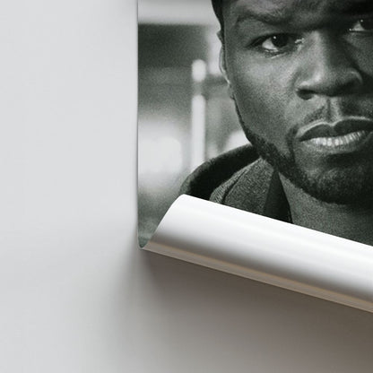 Poster 50cent in bianco e nero