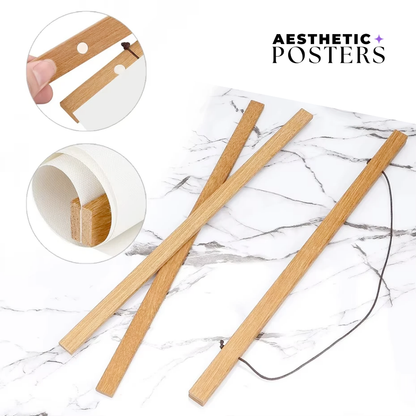 Porta poster magnetico in legno