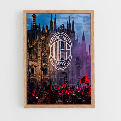 ac-milan-4 cadre Bois clair