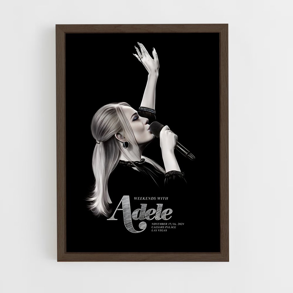 adele-2 cadre Bois foncé