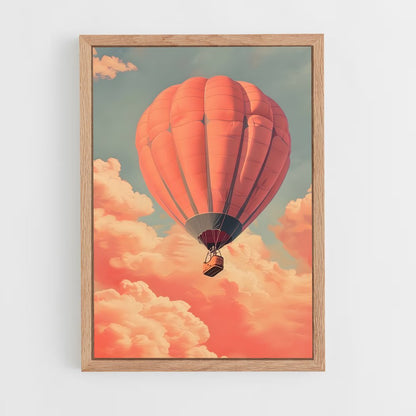 air-balloon-3 cadre Bois clair