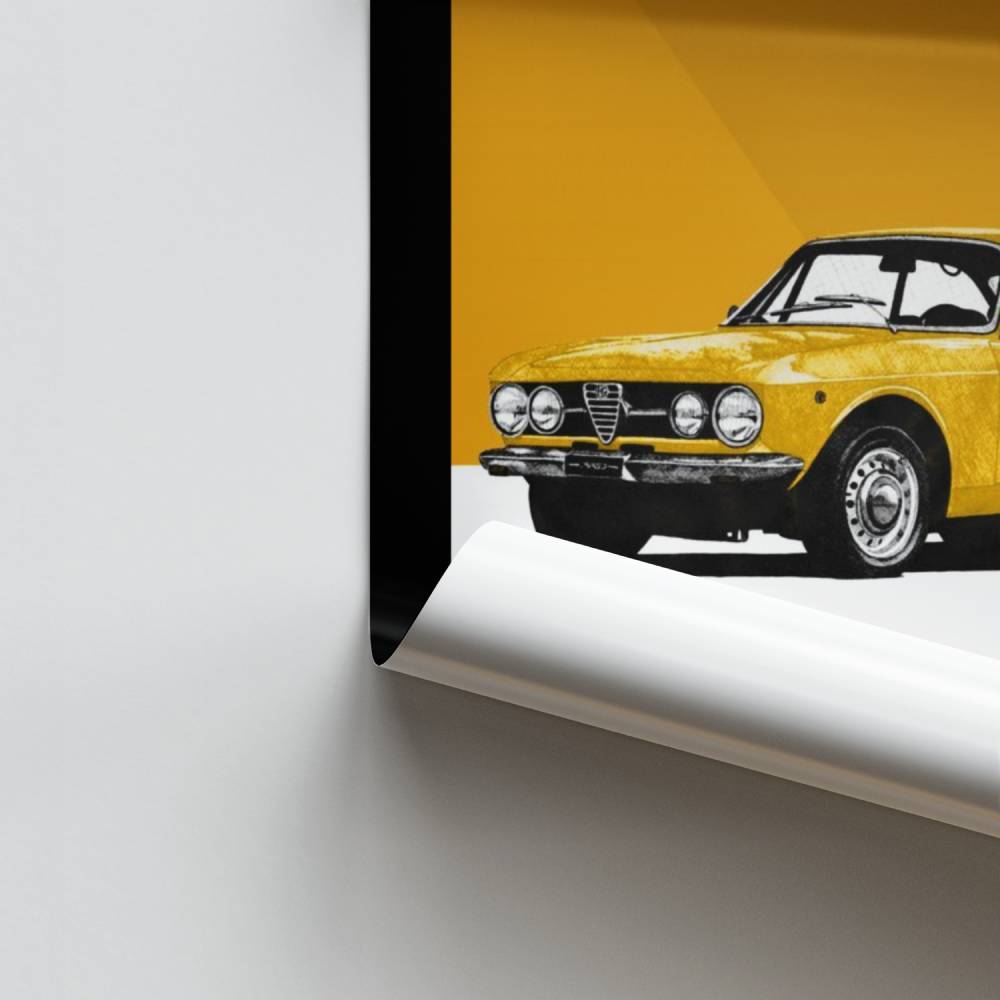 Poster Alfa Romeo Giallo