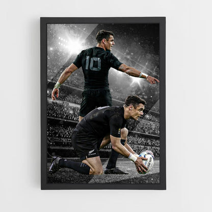 Poster con palloncino degli All Blacks