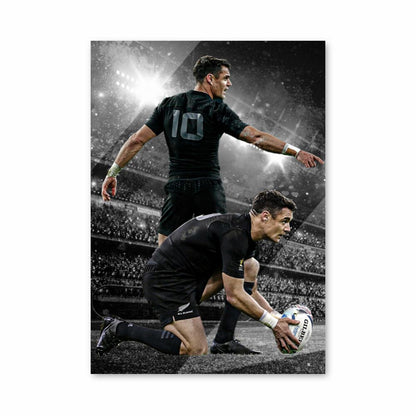 Poster con palloncino degli All Blacks