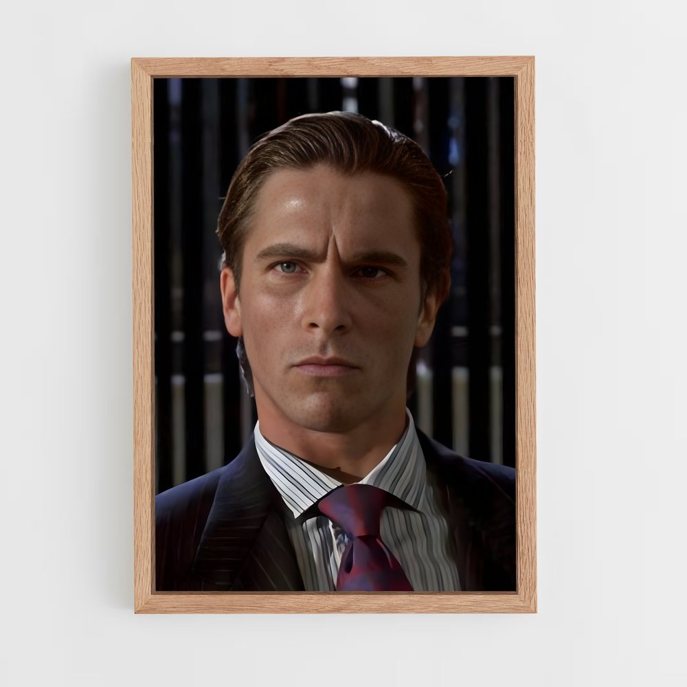american-psycho-1 cadre Bois clair